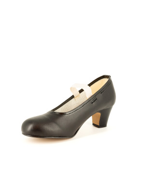 Chaussures flamenco femme Intermezzo – synthétiques, noires, confort débutantes - 7225 | FAME LA MAISON DE LA DANSE