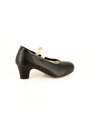 Chaussures flamenco femme Intermezzo – synthétiques, noires, confort débutantes - 7225 | FAME LA MAISON DE LA DANSE