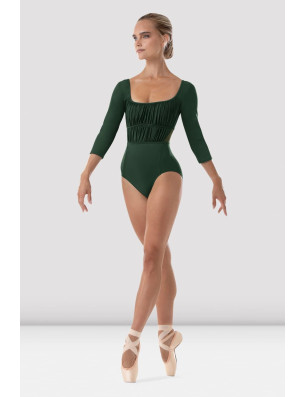 Justaucorps à manches 3/4 Zoey pour femme Bloch L4106B - FAME LA MAISON DE LA DANSE