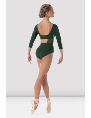 Justaucorps à manches 3/4 Zoey pour femme Bloch L4106B - FAME LA MAISON DE LA DANSE