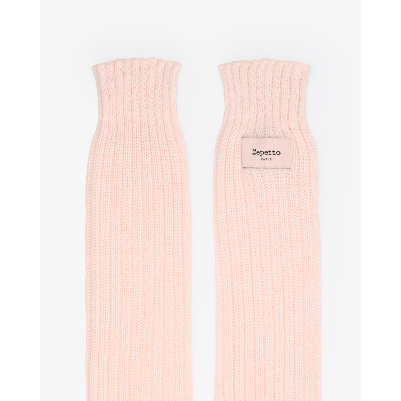 Guêtres rose pétale Logo Repetto A0201