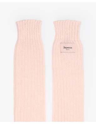 Guêtres rose pétale Logo Repetto A0201-047 - FAME LA MAISON DE LA DANSE