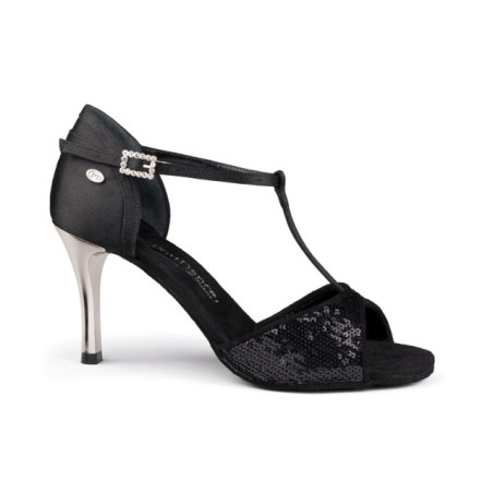 Portdance PD600 Fashion – Chaussures Latin Satin Pailleté | Fame La Maison de la Danse