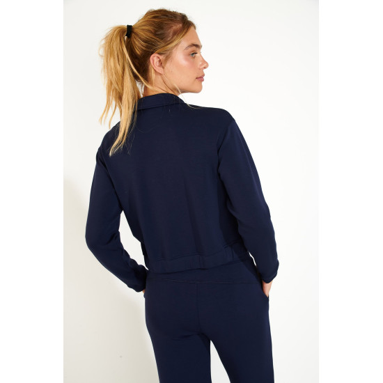 Blouson zippé bleu marine DARLENE BAYJOY – Banana Moon Activewear - FAME LA MAISON DE LA DANSE