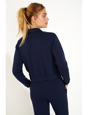 Blouson zippé bleu marine DARLENE BAYJOY – Banana Moon Activewear - FAME LA MAISON DE LA DANSE