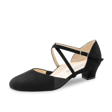 chaussures de danse Ronja en daim noir de Werner Kern - FAME LA MAISON DE LA DANSE