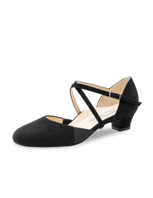 chaussures de danse Ronja en daim noir de Werner Kern - FAME LA MAISON DE LA DANSE