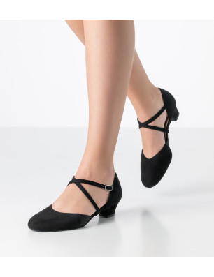 chaussures de danse Ronja en daim noir de Werner Kern - FAME LA MAISON DE LA DANSE