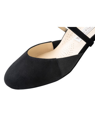 chaussures de danse Ronja en daim noir de Werner Kern - FAME LA MAISON DE LA DANSE
