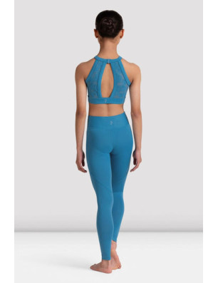 Legging danse femme Bloch Anna V avant - noir, taille haute élégante - P80001 | FAME LA MAISON DE LA DANSE