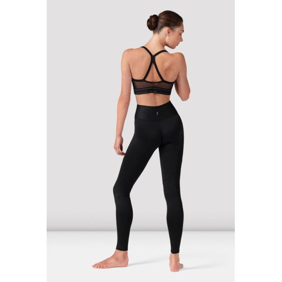 Legging danse femme Bloch Anna V avant - noir, taille haute élégante - P80001 | FAME LA MAISON DE LA DANSE