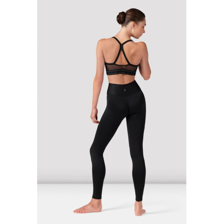 Legging danse femme Bloch Anna V avant - noir, taille haute élégante - P80001 | FAME LA MAISON DE LA DANSE