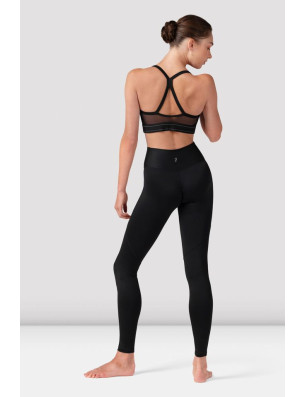 Legging danse femme Bloch Anna V avant - noir, taille haute élégante - P80001 | FAME LA MAISON DE LA DANSE