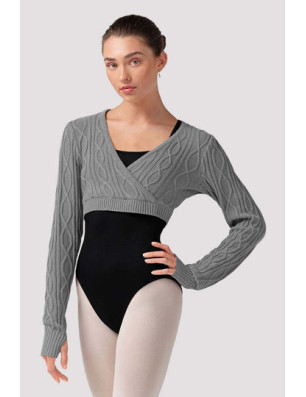 Haut cache-cœur danse femme Bloch Atiyah – noir, manches longues élégantes - Z30012 | FAME LA MAISON DE LA DANSE