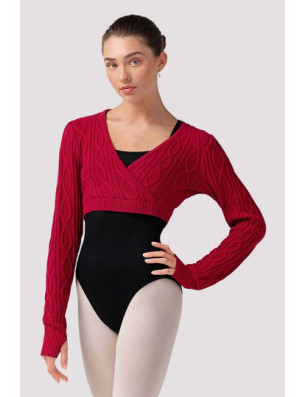 Haut cache-cœur danse femme Bloch Atiyah – noir, manches longues élégantes - Z30012 | FAME LA MAISON DE LA DANSE