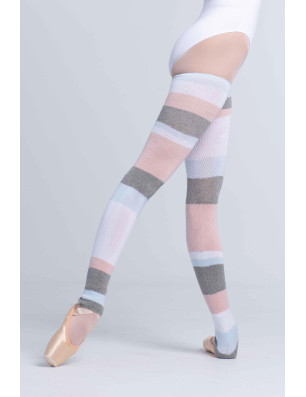 Longs chauffe-jambes rayés danse femme Intermezzo – coton, confort et élégance  - 2023 | FAME LA MAISON DE LA DANSE