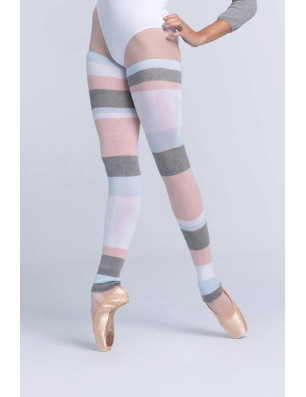 Longs chauffe-jambes rayés danse femme Intermezzo – coton, confort et élégance  - 2023 | FAME LA MAISON DE LA DANSE