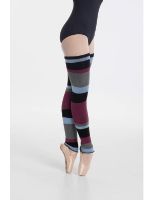 Longs chauffe-jambes rayés danse femme Intermezzo – coton, confort et élégance  - 2023 | FAME LA MAISON DE LA DANSE