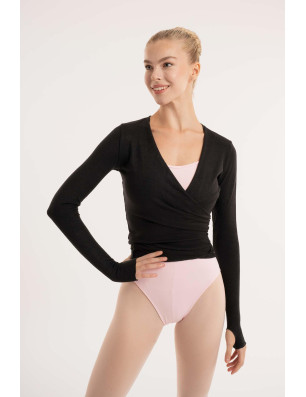 T-shirt croisé danse femme Intermezzo – viscose, manches longues, confort et élégance - 6450 | FAME LA MAISON DE LA DANSE