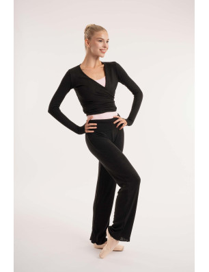 T-shirt croisé danse femme Intermezzo – viscose, manches longues, confort et élégance - 6450 | FAME LA MAISON DE LA DANSE