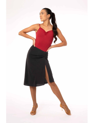 Jupe tango noire danse latine femme Intermezzo – élégance et fluidité - 7403 | FAME LA MAISON DE LA DANSE