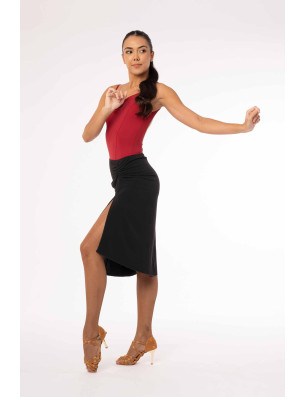 Jupe tango noire danse latine femme Intermezzo – élégance et fluidité - 7403 | FAME LA MAISON DE LA DANSE