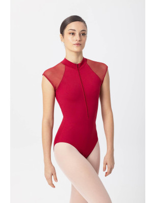 Justaucorps danse femme Intermezzo – manches courtes, fermeture éclair, confort et élégance - 31254 | FAME LA MAISON DE LA DANSE