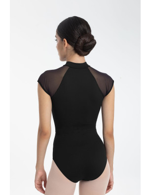 Justaucorps danse femme Intermezzo – manches courtes, fermeture éclair, confort et élégance - 31254 | FAME LA MAISON DE LA DANSE
