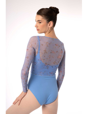 Haut de danse FIORE Intermezzo – manches longues, tulle fleuri élégant - 6645 | FAME LA MAISON DE LA DANSE