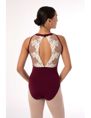 Justaucorps Francesca Intermezzo – dentelle florale crochet, danse classique élégante - 31705 | FAME LA MAISON DE LA DANSE