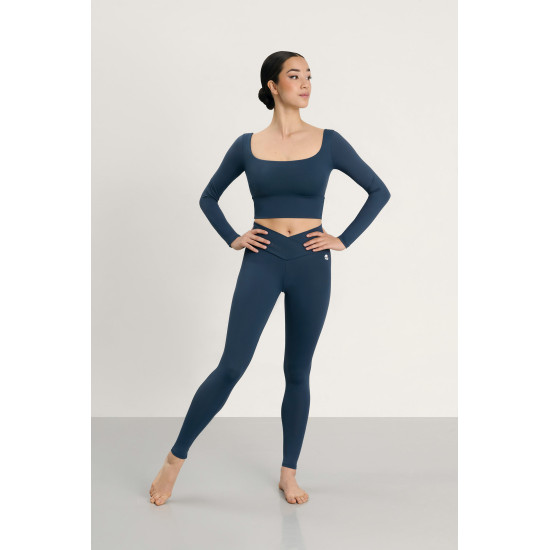 Leggings GLORIA Intermezzo – taille haute, ceinture croisée, confort et élégance pour danse - 5565 | FAME LA MAISON DE LA DANSE