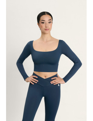 Crop top GIORGIA Intermezzo – manches longues, maintien et élégance pour danse et fitness - 6655 | FAME LA MAISON DE LA DANSE