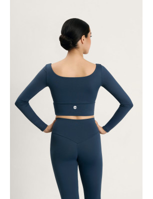 Crop top GIORGIA Intermezzo – manches longues, maintien et élégance pour danse et fitness - 6655 | FAME LA MAISON DE LA DANSE