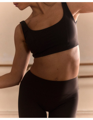 Brassière Martha Marron Glacé – Confort & Fibres Recyclées | SACRE Paris | FAME LA MAISON DE LA DANSE