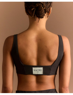 Brassière Martha Marron Glacé – Confort & Fibres Recyclées | SACRE Paris | FAME LA MAISON DE LA DANSE