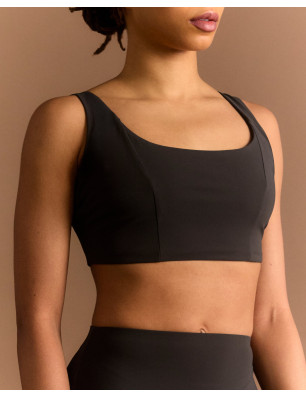 Brassière Martha Marron Glacé – Confort & Fibres Recyclées | SACRE Paris | FAME LA MAISON DE LA DANSE