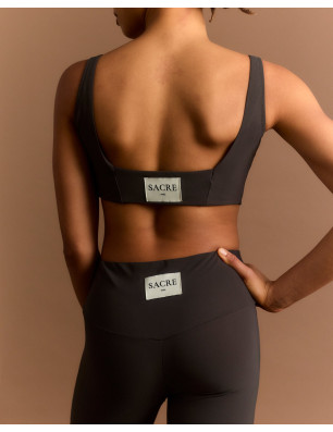 Brassière Martha Marron Glacé – Confort & Fibres Recyclées | SACRE Paris | FAME LA MAISON DE LA DANSE