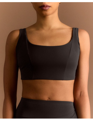 Brassière Martha Marron Glacé – Confort & Fibres Recyclées | SACRE Paris | FAME LA MAISON DE LA DANSE