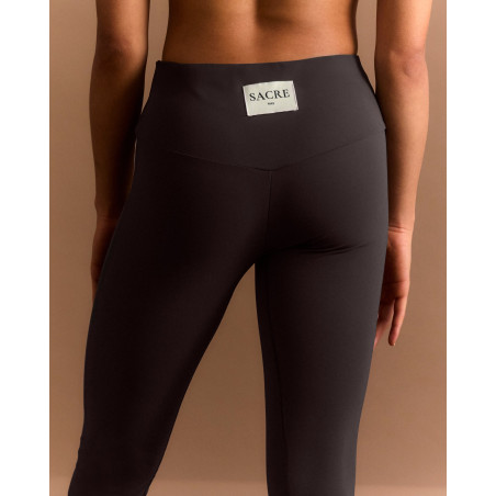 Legging Marius Marron Glacé – Taille Haute & Fibres Recyclées | SACRE Paris | FAME LA MAISON DE LA DANSE