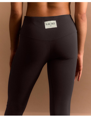 Legging Marius Marron Glacé – Taille Haute & Fibres Recyclées | SACRE Paris | FAME LA MAISON DE LA DANSE