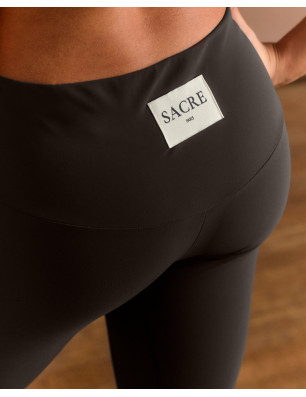 Legging Marius Marron Glacé – Taille Haute & Fibres Recyclées | SACRE Paris | FAME LA MAISON DE LA DANSE