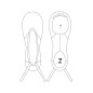 Demi-pointe bi-semelle en tissus Repetto T232