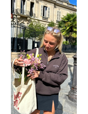 Pull Col Camionneur Brun Moka – Fibres 100% Recyclées | SACRE Paris | FAME LA MAISON DE LA DANSE