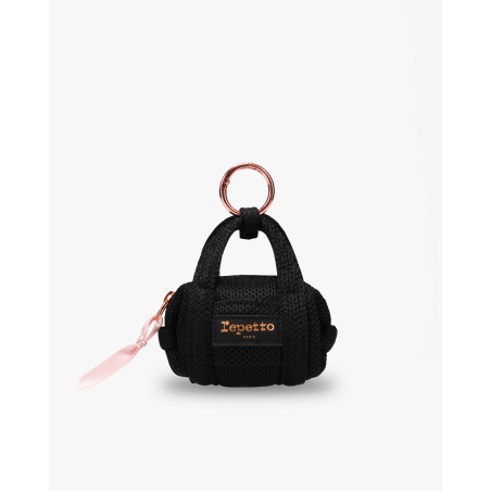 Porte‑clés Polochon Noir – Mini Sac Iconique | Repetto - Fame La Maison de la Danse