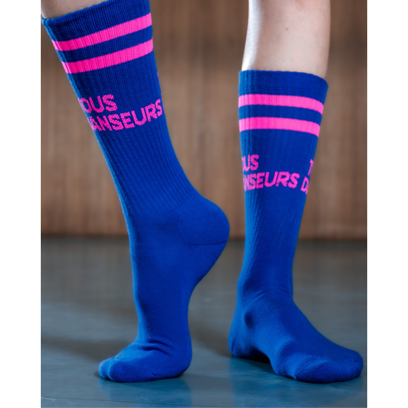 Chaussettes bleu électrique Tous Danseurs