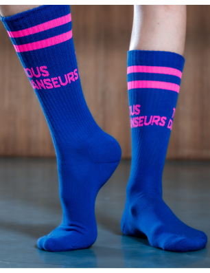 Chaussettes Bleu Électrique | Tous Danseurs - FAME LA MAISON DE LA DANSE