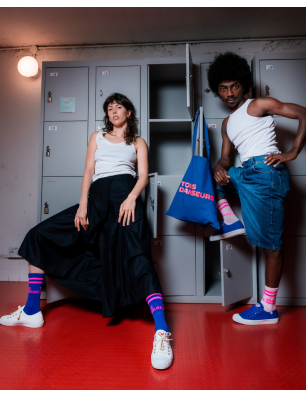 Chaussettes Bleu Électrique | Tous Danseurs - FAME LA MAISON DE LA DANSE