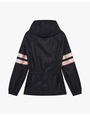 Veste Coupe‑Vent Noir – Satin Signature & Nylon Déperlant | Repetto S0699