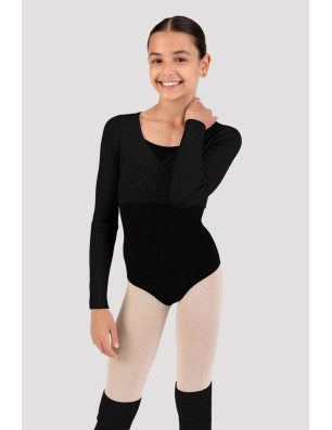 Bloch Starling CZ30019 – Cache‑cœur en maille fille | Fame La Maison de la Danse