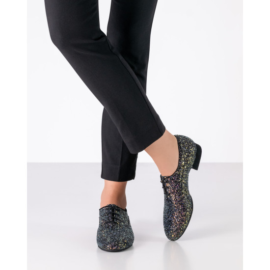Werner Kern Abigail Brocade galaxy – Chaussure de danse plate scintillante | Fame La Maison de la Danse